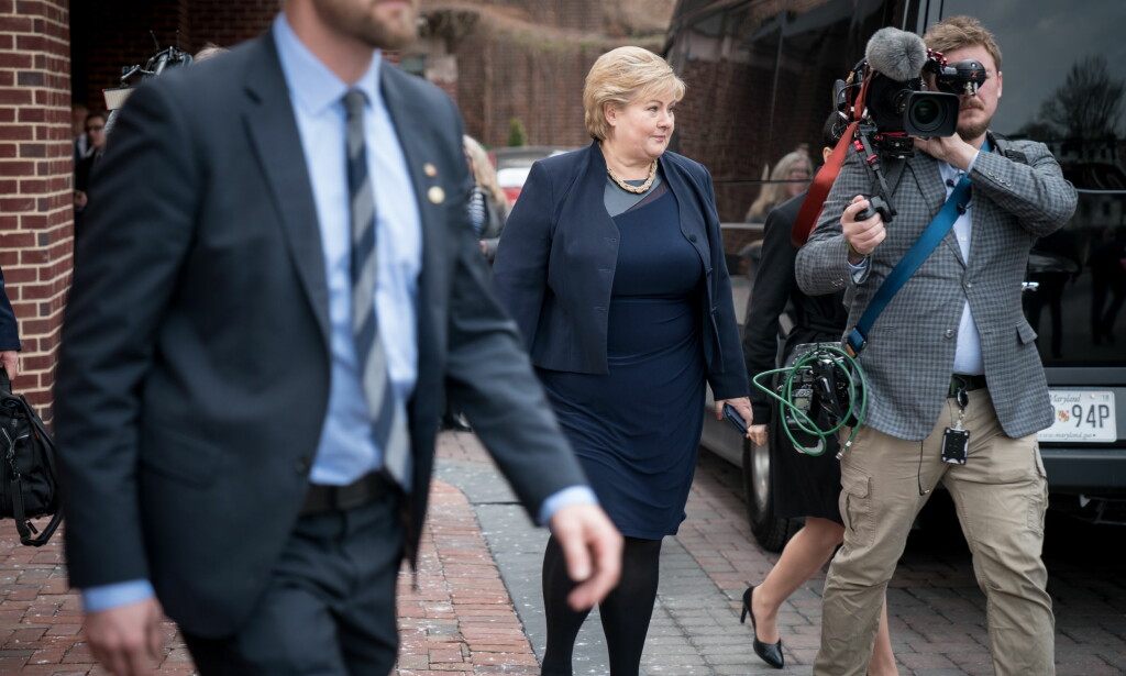 KLAR: Statsminister Erna Solberg før møtet med USAs president Donald Trump i Washington D.C. Foto: Øistein Norum Monsen/Dagbladet KLAR: Statsminister Erna Solberg før møtet med USAs president Donald Trump i Washington D.C. Foto: Øistein Norum Monsen/Dagbladet