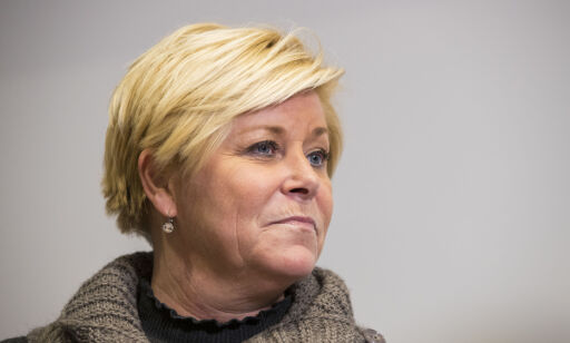 image: Hevder Siv Jensen skal ha visst om Leirstein-saken. Slik svarer Jensen