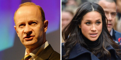 image: Partilederens kjæreste sendte grove meldinger om Meghan Markle. Nå har han gjort det slutt
