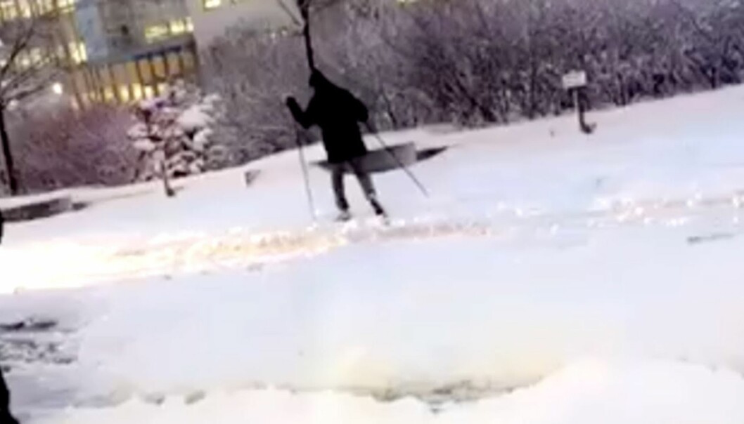 Bussene står fast i snøkaoset: Oslo-folk går på ski i gatene Bussene står fast i snøkaoset: Oslo-folk går på ski i gatene