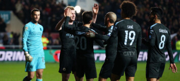 Manchester City fikk skremmeskudd på tampen - klare for ligacupfinale Manchester City fikk skremmeskudd på tampen - klare for ligacupfinale