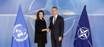 Stoltenberg tok imot Angelina Jolie Stoltenberg tok imot Angelina Jolie