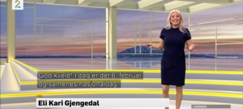 TV 2s Eli Kari Gjengedal hedret samenes nasjonaldag på sin egen måte TV 2s Eli Kari Gjengedal hedret samenes nasjonaldag på sin egen måte
