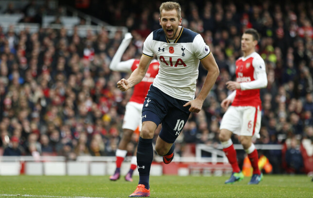 TRIVES MOT ARSENAL: Harry Kane har seks mål på seks kamper mot Arsenal. Foto: Reuters / Andrew Couldridge / NTB Scanpix TRIVES MOT ARSENAL: Harry Kane har seks mål på seks kamper mot Arsenal. Foto: Reuters / Andrew Couldridge / NTB Scanpix