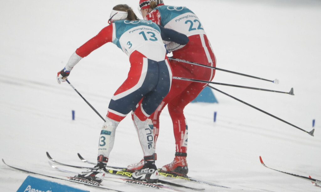 I KLAMMERI: Ingvild Flugstad Østberg og Justyna Kowalczyk. Foto: Bjørn Langsem/Dagbladet I KLAMMERI: Ingvild Flugstad Østberg og Justyna Kowalczyk. Foto: Bjørn Langsem/Dagbladet