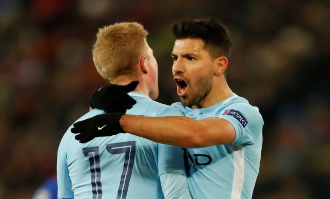 I SCORINGSFORM: Sergio Agüero scoret 3-0-målet mot Basel. Foto: Andrew Boyers / Reuters / NTB Scanpix. I SCORINGSFORM: Sergio Agüero scoret 3-0-målet mot Basel. Foto: Andrew Boyers / Reuters / NTB Scanpix.