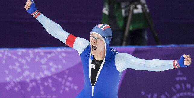 20180219 GANGNEUNG PYEONGCHANG Håvard Lorentzen olympisk mester på 500m under OL i Sør Korea.
Foto: Hans Arne Vedlog / Dagbladet