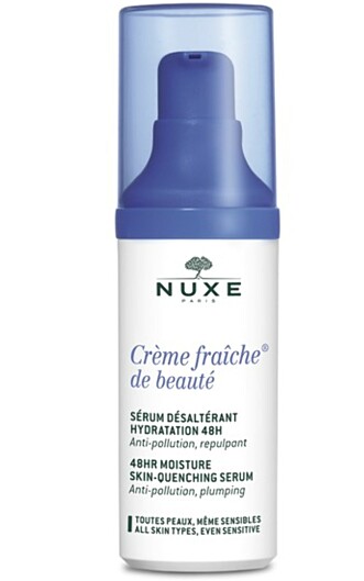 HUDPLEIERENS FAVORITT: Serumet fra Crème Fraiche-serien er Prestegårds favoritt. Foto: NUXE HUDPLEIERENS FAVORITT: Serumet fra Crème Fraiche-serien er Prestegårds favoritt. Foto: NUXE