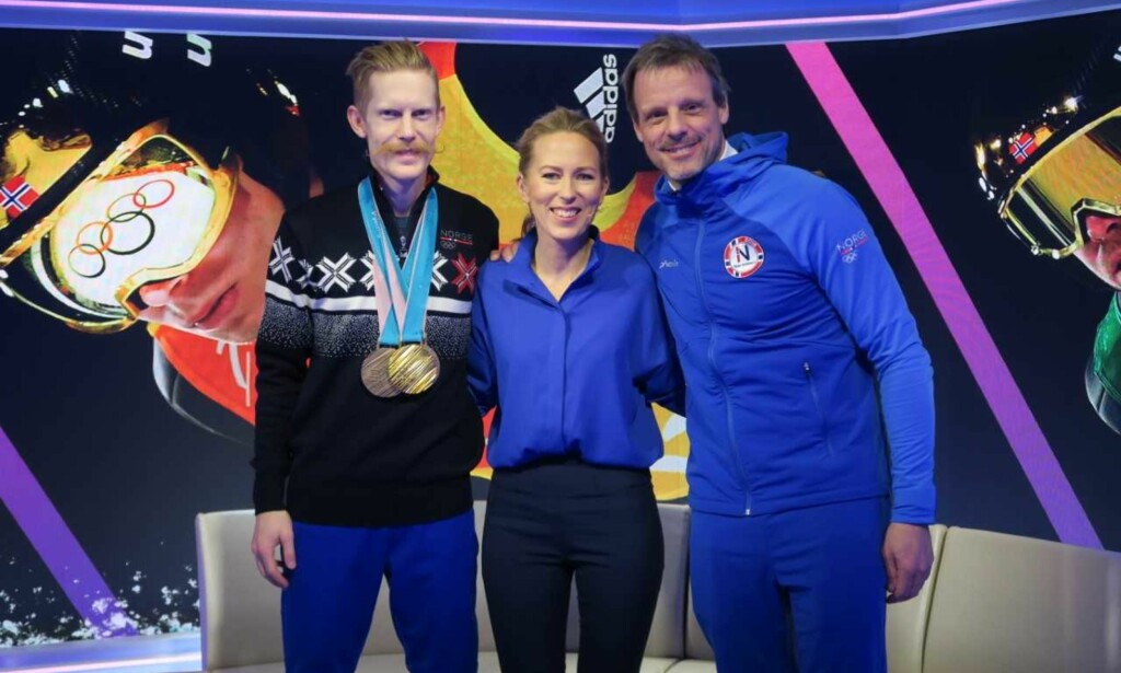 HOPPGJESTER: Eurosport og Anne Sturød har hatt mange suksessrike norske gjester i studio de siste dagene. Her hopperen Robert Johansson og trener Alexander Stöckl. FOTO: SIGURD KNUDSEN / EUROSPORT HOPPGJESTER: Eurosport og Anne Sturød har hatt mange suksessrike norske gjester i studio de siste dagene. Her hopperen Robert Johansson og trener Alexander Stöckl. FOTO: SIGURD KNUDSEN / EUROSPORT