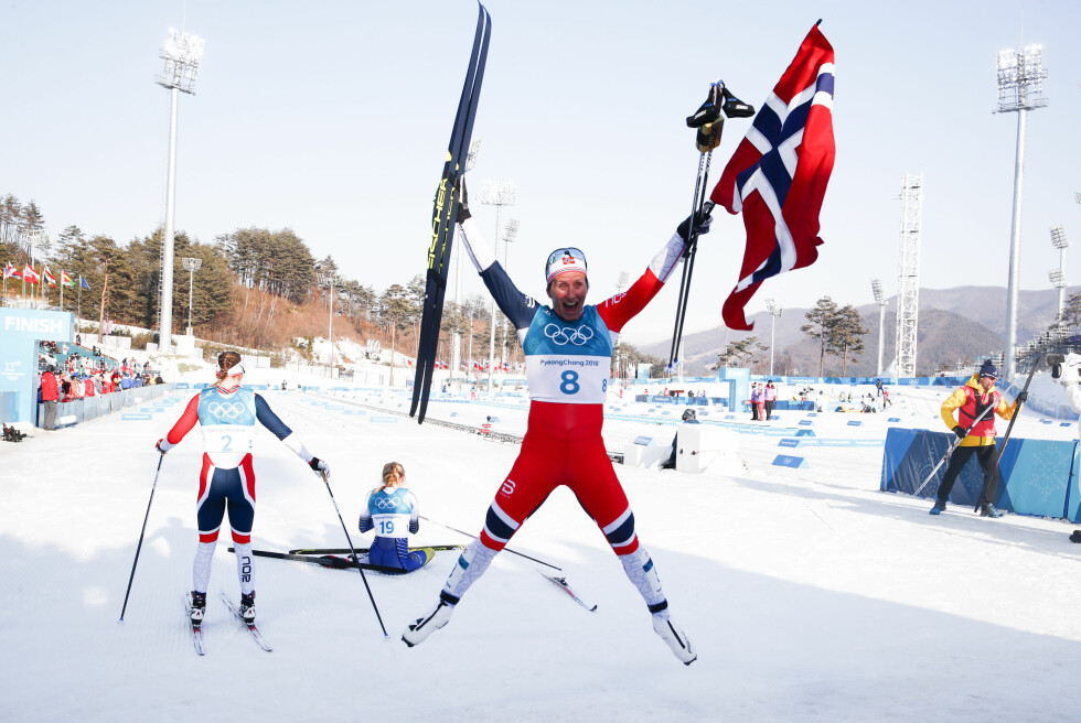 HISTORISK: Marit Bjørgen avsluttet sin olympiske karriere med soleklart gull på tremila og ble historisk. Foto: Terje Pedersen / NTB Scanpix HISTORISK: Marit Bjørgen avsluttet sin olympiske karriere med soleklart gull på tremila og ble historisk. Foto: Terje Pedersen / NTB Scanpix