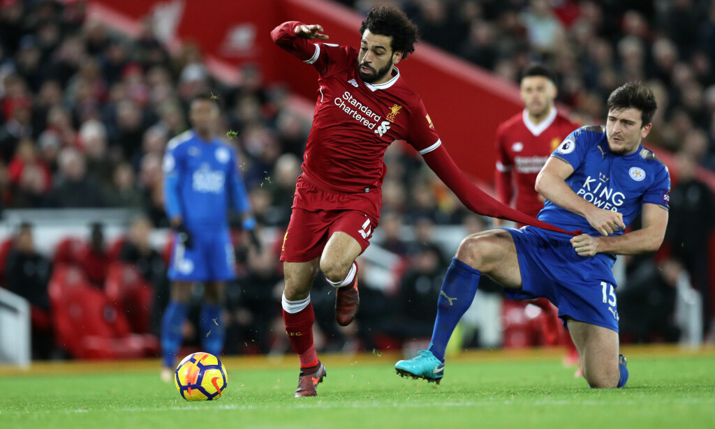 RASK I VENDINGEN: Harry Maguire ble lurt av Salah da lagene møttes i Premier League. Foto: Lynne Cameron/Sportimage via PA Images/NTB Scanpix RASK I VENDINGEN: Harry Maguire ble lurt av Salah da lagene møttes i Premier League. Foto: Lynne Cameron/Sportimage via PA Images/NTB Scanpix