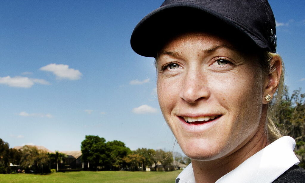 image: Tutta er gravid: - Målet er å komme tilbake på golfbanen så kjapt som mulig