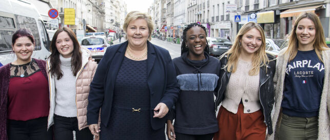 image: Erna møtte de franske «Skam»-jentene