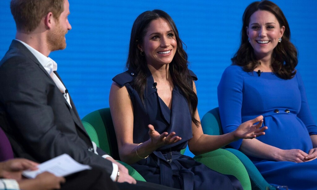 PÅ KONFERANSE: Meghan Markle deltok onsdag på en konferanse i regi av The Royal Foundation sammen med sin forlovede, prins Harry, hertuginne Kate og prins William. Foto: Shutterstock. PÅ KONFERANSE: Meghan Markle deltok onsdag på en konferanse i regi av The Royal Foundation sammen med sin forlovede, prins Harry, hertuginne Kate og prins William. Foto: Shutterstock.