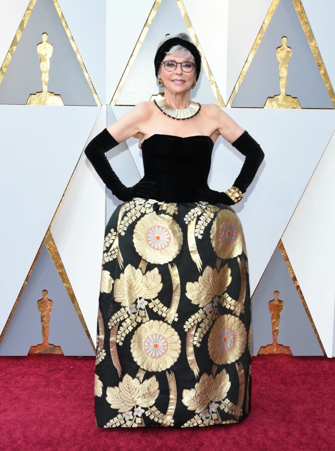 RITA MORENO: Skuespilleren stråler på den røde løperen! Foto: Scanpix RITA MORENO: Skuespilleren stråler på den røde løperen! Foto: Scanpix