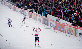 STOR DAG: Søndagens tremil var en sportslig fest for Marit Bjørgen, som ikke likte det hun så i Holmenkollen dagen før. Foto: Bjørn Langsem / Dagbladet STOR DAG: Søndagens tremil var en sportslig fest for Marit Bjørgen, som ikke likte det hun så i Holmenkollen dagen før. Foto: Bjørn Langsem / Dagbladet