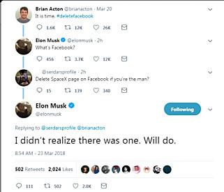 image: Musk ydmyket Zuckerberg og slettet kontoer: - Hva er Facebook? image: Musk ydmyket Zuckerberg og slettet kontoer: - Hva er Facebook?