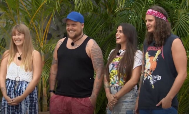 TILBAKE: Vida Lill Gausemel Berge, Stian Thorbjørnsen, Kristin Gjelsvik og Dennis Poppe Thorsen gjorde et ørlite comeback i årets «Paradise Hotel». Foto: TV3 TILBAKE: Vida Lill Gausemel Berge, Stian Thorbjørnsen, Kristin Gjelsvik og Dennis Poppe Thorsen gjorde et ørlite comeback i årets «Paradise Hotel». Foto: TV3