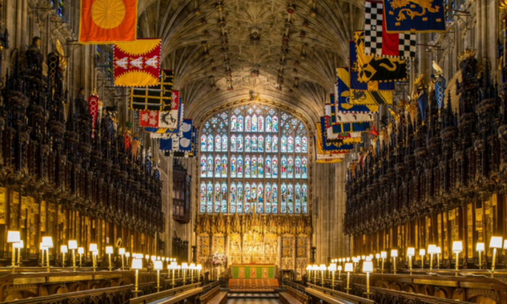 FLOTT: Meghan Markle og prins Harry skal gifte seg i St. George's Chapel i Windsor Castle. Her er et bilde av hvordan det ser ut inne i kapellet. Foto: NTB scanpix FLOTT: Meghan Markle og prins Harry skal gifte seg i St. George's Chapel i Windsor Castle. Her er et bilde av hvordan det ser ut inne i kapellet. Foto: NTB scanpix