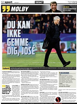 SVINGER PISKEN: Jan Mølby leverer over en hel side i Ekstra Bladet lørdag. SVINGER PISKEN: Jan Mølby leverer over en hel side i Ekstra Bladet lørdag.