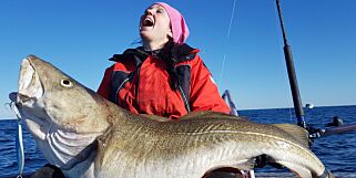 image: May Liza fikk torsk på 30 kilo