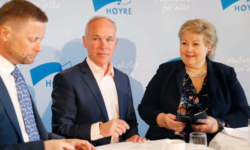 image: Erna Solberg går til angrep på Donald Trump