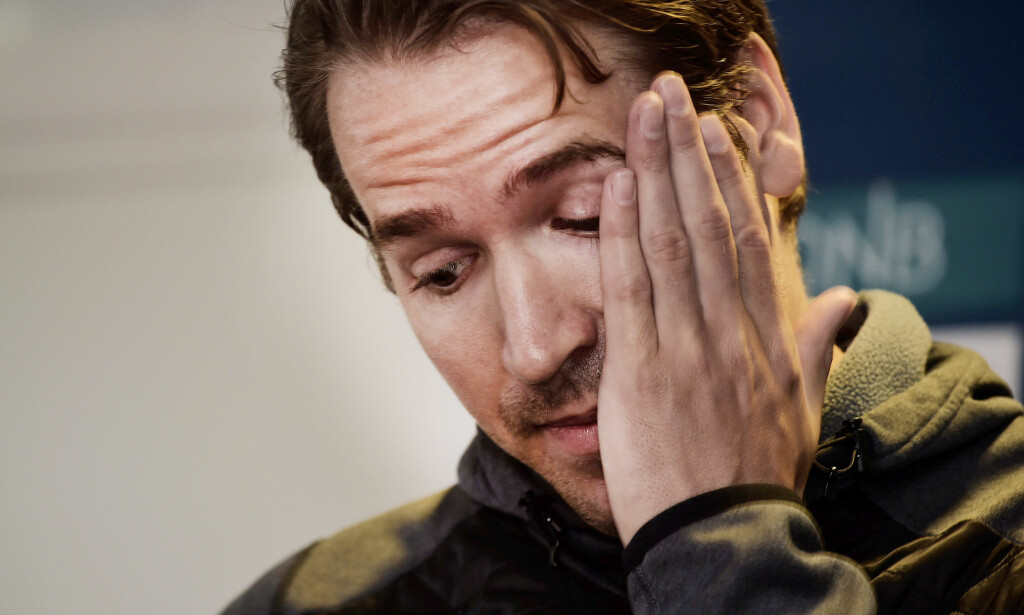 TUNGT: Emil Hegle Svendsen måtte ta til tårene da han fortalte at toppidrettskarrien er over. Foto: Hans Arne Vedlog / Dagbladet. TUNGT: Emil Hegle Svendsen måtte ta til tårene da han fortalte at toppidrettskarrien er over. Foto: Hans Arne Vedlog / Dagbladet.
