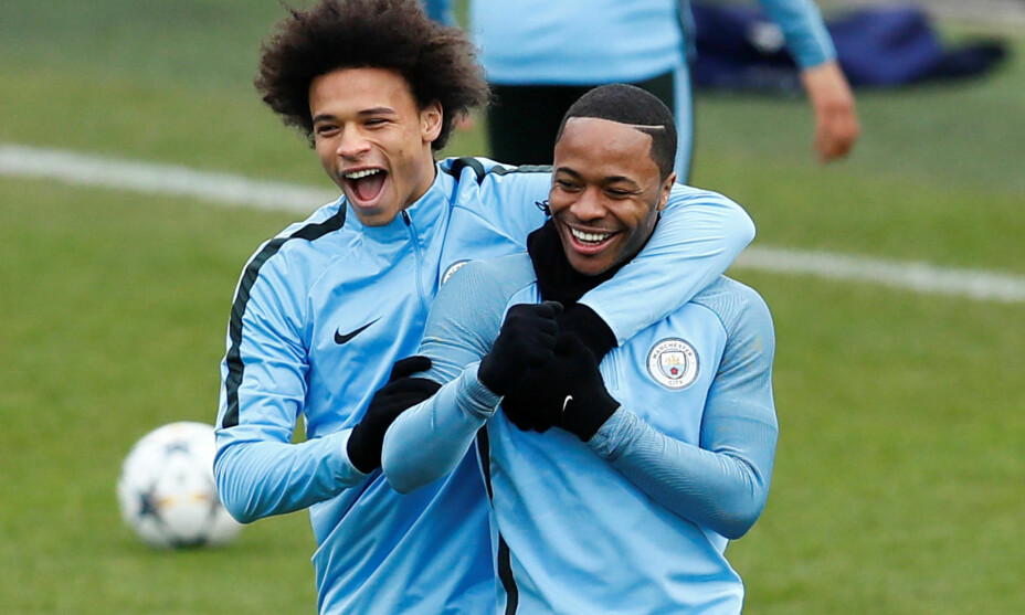 OFFENSIVE VINGER: Leroy Sané og Raheem Sterling. Foto: Reuters/Jason Cairnduff/NTB Scanpix OFFENSIVE VINGER: Leroy Sané og Raheem Sterling. Foto: Reuters/Jason Cairnduff/NTB Scanpix
