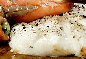 HVIT FISK: Vill, hvit fisk er den matvaren som naturlig inneholder mest jod. Her kveitefilet.
Foto: Mette Møller HVIT FISK: Vill, hvit fisk er den matvaren som naturlig inneholder mest jod. Her kveitefilet.
Foto: Mette Møller