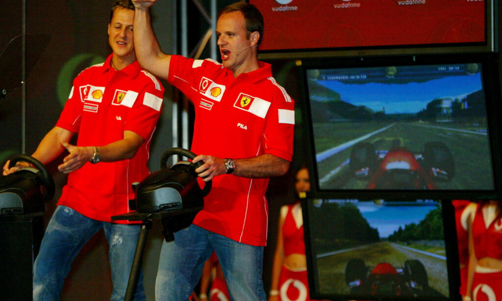 KOMPISER: Michael Schumacher og Rubens Barrichello var lagkamerater i fem år. Foto: AP Photo/Steve Holland KOMPISER: Michael Schumacher og Rubens Barrichello var lagkamerater i fem år. Foto: AP Photo/Steve Holland