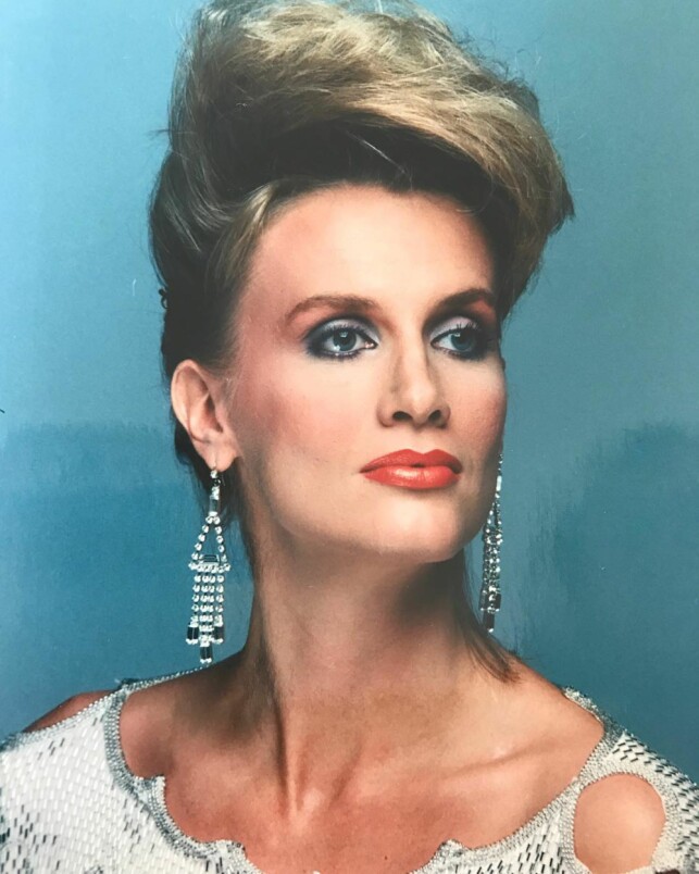 MODELL: Gunilla Persson gjorde det stort som modell i sin ungdom. Det var det som i utgangspunktet brakte henne til USA. Foto: Privat MODELL: Gunilla Persson gjorde det stort som modell i sin ungdom. Det var det som i utgangspunktet brakte henne til USA. Foto: Privat