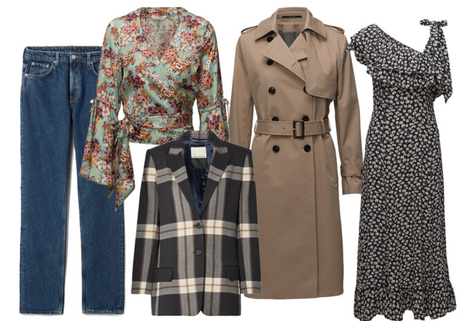 LA DEG INSPIRERE AV DARJAS TIPS: Jeans fra Weekday, kr 500. Topp fra Odd Molly via Boozt.com, kr 1395. Blazer fra By Malene Birger via Net-a-porter.com, cirka kroner 4000. Trenchcoat fra Tiger of Sweden via Zalando.no, kr 5000. Kjole fra Ganni via Boozt.com, kr 2099. LA DEG INSPIRERE AV DARJAS TIPS: Jeans fra Weekday, kr 500. Topp fra Odd Molly via Boozt.com, kr 1395. Blazer fra By Malene Birger via Net-a-porter.com, cirka kroner 4000. Trenchcoat fra Tiger of Sweden via Zalando.no, kr 5000. Kjole fra Ganni via Boozt.com, kr 2099.