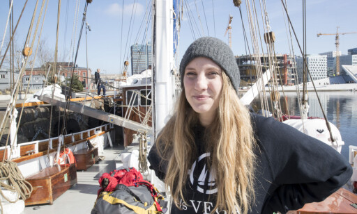 Malín Jacob, fra Hold Norge Rent leder seilasen med S/S Vega som skal farte Norge rundt og rydde i søppel Foto: Terje Pedersen / NTB scanpix Malín Jacob, fra Hold Norge Rent leder seilasen med S/S Vega som skal farte Norge rundt og rydde i søppel Foto: Terje Pedersen / NTB scanpix
