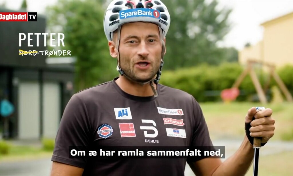 SYNGER: Petter Northug er blant kjendisene som synger med på «Trønder»-låta. Foto: Skjermdump fra «Trønder» SYNGER: Petter Northug er blant kjendisene som synger med på «Trønder»-låta. Foto: Skjermdump fra «Trønder»