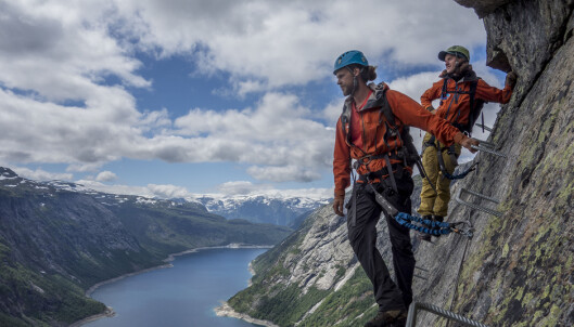 NY RUTE: Trolltunga Active har lansert den nye ruten Trolltunga Via Feratta. De regner med flere nordmenn velger denne turen enn utledningene, som bruker å ta den vanlige veien. Foto: Trolltunga Active NY RUTE: Trolltunga Active har lansert den nye ruten Trolltunga Via Feratta. De regner med flere nordmenn velger denne turen enn utledningene, som bruker å ta den vanlige veien. Foto: Trolltunga Active