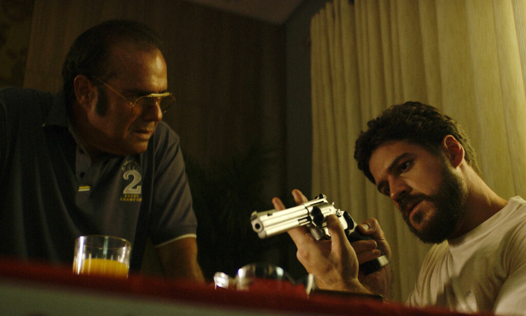 Leiemorder: Marco Piogossi i hovedrollen som Júlio Santana i «O Nome da Morte». Foto: Festival do Rio/ TV Zero Leiemorder: Marco Piogossi i hovedrollen som Júlio Santana i «O Nome da Morte». Foto: Festival do Rio/ TV Zero
