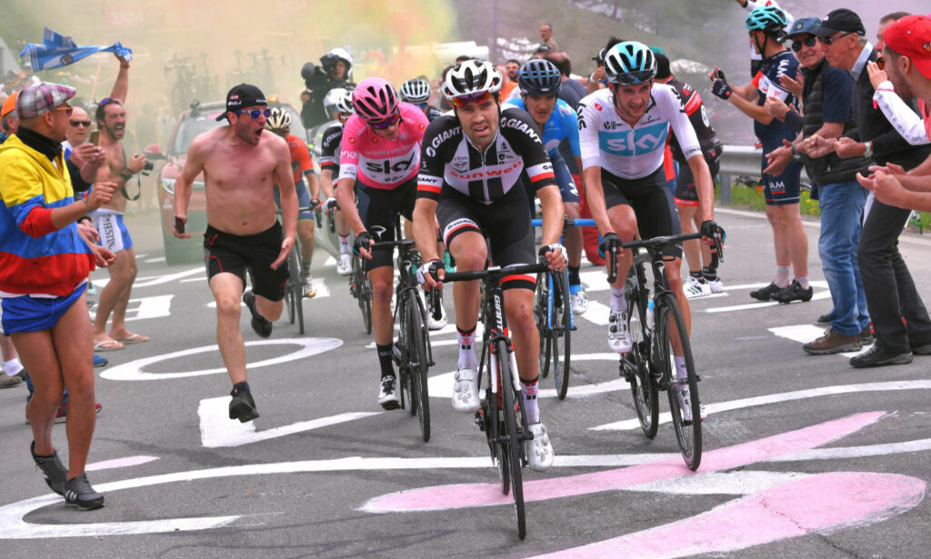 PRESSET FROOME: Tom Dumoulin endte bare 46 sekunder bak Chris Froome i Giro d'Italia. FOTO: Tim de Waele/Getty Images PRESSET FROOME: Tom Dumoulin endte bare 46 sekunder bak Chris Froome i Giro d'Italia. FOTO: Tim de Waele/Getty Images