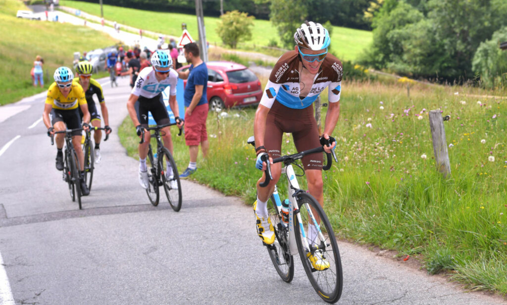 ALLTID OFFENSIV: Romain Bardet var aktiv under Critérium du Dauphiné i juni. FOTO: Tim de Waele/Getty Images ALLTID OFFENSIV: Romain Bardet var aktiv under Critérium du Dauphiné i juni. FOTO: Tim de Waele/Getty Images