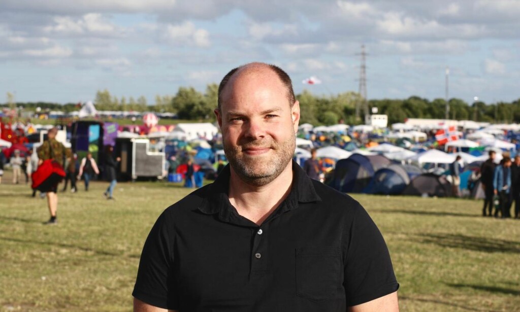 KAMPANJE: Sikkerhetssjef Morten Therkildsen forteller at Roskildefestivalen i flere år har kjørt en kampanje om at man ikke skal bruke narkotika. Kampanjen gjøres i samarbeid med det statlige organet Sundhedsstyrelsen. Foto: Luna Stage KAMPANJE: Sikkerhetssjef Morten Therkildsen forteller at Roskildefestivalen i flere år har kjørt en kampanje om at man ikke skal bruke narkotika. Kampanjen gjøres i samarbeid med det statlige organet Sundhedsstyrelsen. Foto: Luna Stage