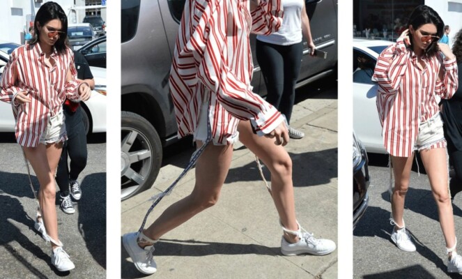 NY VARIANT: Dette plagget har vi ikke sett før, Kendall. Foto: Scanpix NY VARIANT: Dette plagget har vi ikke sett før, Kendall. Foto: Scanpix