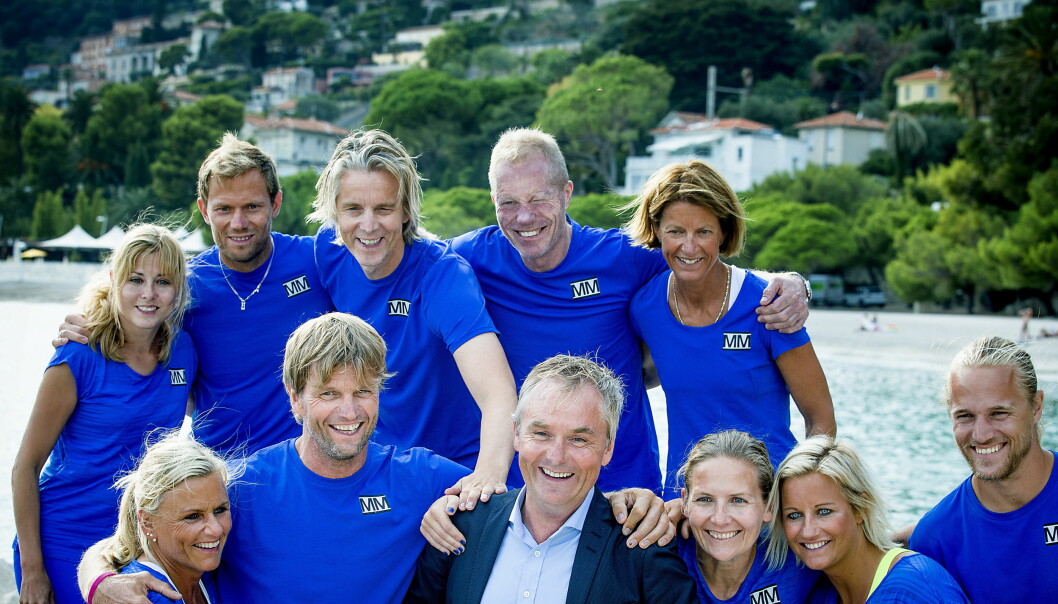 «MESTERNES MESTER» I 2016 kom Vibeke Skofterud til finalen i «Mesternes Mester». Her sammen med de andre dteltakeren Thor Hushovd, Bjørn Maaseide, Andreas Håtveit, Jan Åge Fjørtoft, Roy Johansen, Siri Eftedal Seland, Anette Sagen, Ragnhild Gulbrandsen og Anne Jahren sammen med programleder Dag Erik Pedersen. Foto: Bjørn Langsem / Dagbladet «MESTERNES MESTER» I 2016 kom Vibeke Skofterud til finalen i «Mesternes Mester». Her sammen med de andre dteltakeren Thor Hushovd, Bjørn Maaseide, Andreas Håtveit, Jan Åge Fjørtoft, Roy Johansen, Siri Eftedal Seland, Anette Sagen, Ragnhild Gulbrandsen og Anne Jahren sammen med programleder Dag Erik Pedersen. Foto: Bjørn Langsem / Dagbladet