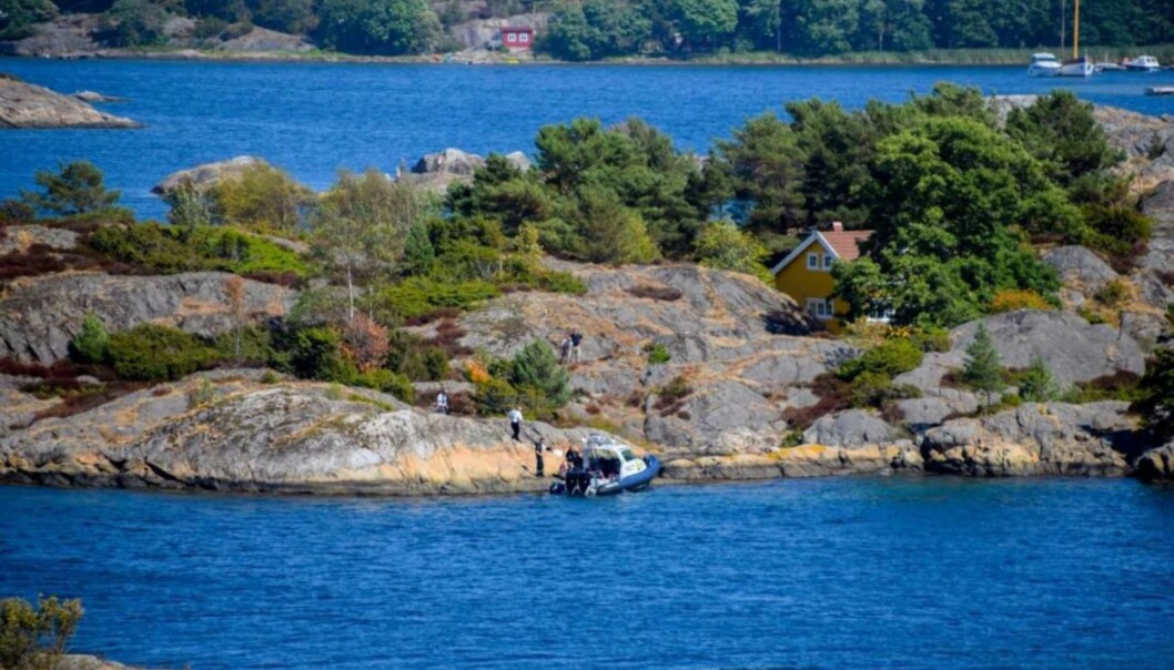 FUNNET: Det var på denne holmen Vibeke Skofterud ble funnet søndag formiddag. Foto: NTB scanpix tekst FUNNET: Det var på denne holmen Vibeke Skofterud ble funnet søndag formiddag. Foto: NTB scanpix tekst