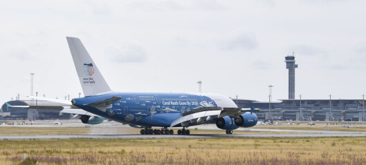 Måtte sjekke rullebanen etter monsterflyets landing på Gardermoen Måtte sjekke rullebanen etter monsterflyets landing på Gardermoen