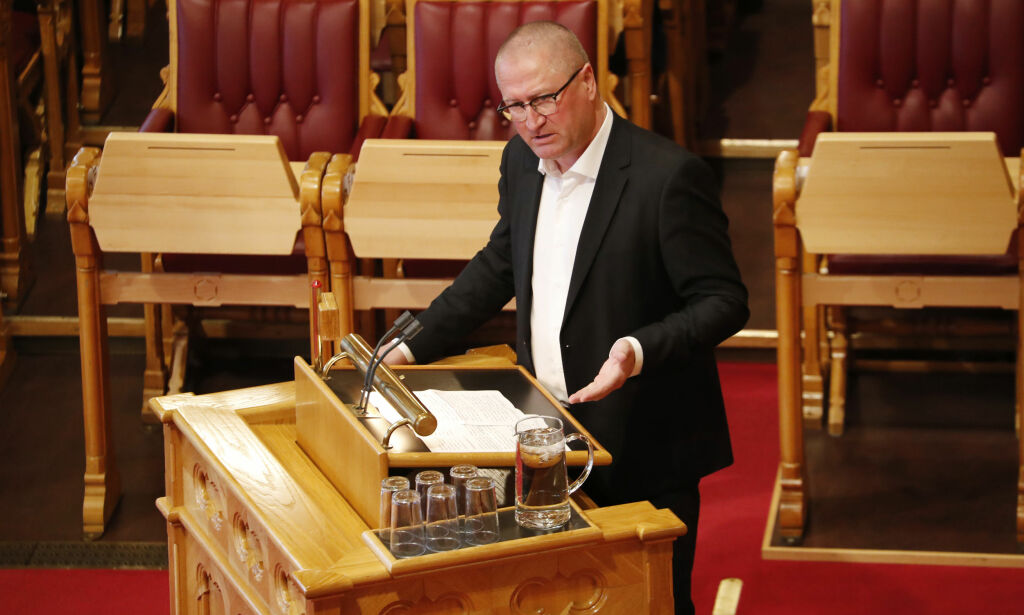 OSLO 20180404.
Geir Jørgen Bekkevold (Krf) under spørretimen i Stortinget onsdag.
Foto: Cornelius Poppe / NTB scanpix