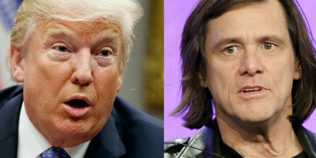 image: Jim Carrey brenner Trump på korset i ny kunst