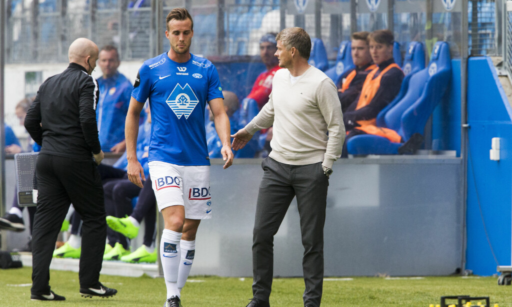 FÅR TYN: Fredrik Brustad, her sammen med trener Ole Gunnar Solskjær, blir brukt som eksempel av Fredrik Samuelsson på hvorfor Usain Bolt ikke vil lykkes med fotballkarrieren.
Foto: Svein Ove Ekornesvåg / NTB scanpix FÅR TYN: Fredrik Brustad, her sammen med trener Ole Gunnar Solskjær, blir brukt som eksempel av Fredrik Samuelsson på hvorfor Usain Bolt ikke vil lykkes med fotballkarrieren.
Foto: Svein Ove Ekornesvåg / NTB scanpix
