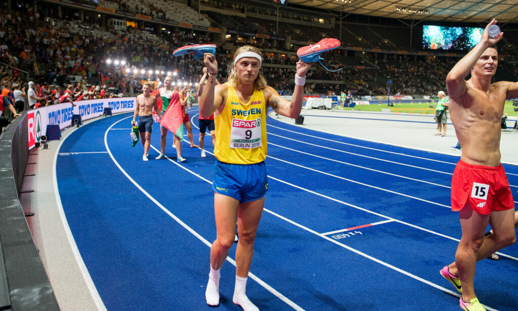 KRITIKK: Den svenske tikjemperen Fredrik Samuelsson, her fra EM i Berlin tidligere denne måneden, kritiserer Usain Bolt og drar Fredrik Brustad med ned i søla. Foto: Bildbyrån KRITIKK: Den svenske tikjemperen Fredrik Samuelsson, her fra EM i Berlin tidligere denne måneden, kritiserer Usain Bolt og drar Fredrik Brustad med ned i søla. Foto: Bildbyrån