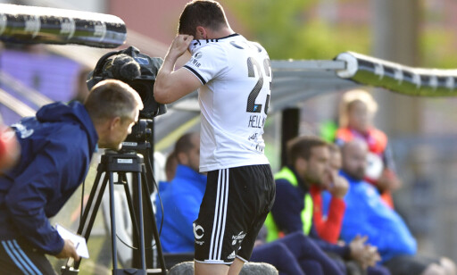 FRUSTRASJON: Rosenborgs Pål André Helland måtte gå av banen i tårer etter nok en skade i eliteseriekampen mellom Rosenborg og Strømsgodset 26. august.
Foto: Ole Martin Wold / NTB scanpix FRUSTRASJON: Rosenborgs Pål André Helland måtte gå av banen i tårer etter nok en skade i eliteseriekampen mellom Rosenborg og Strømsgodset 26. august.
Foto: Ole Martin Wold / NTB scanpix
