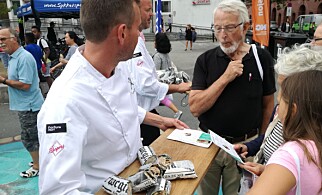 GRIS AV FLIS: Grisen Woody vakte begeistring som pulled pork under Arendalsuka. Foto: NMBU GRIS AV FLIS: Grisen Woody vakte begeistring som pulled pork under Arendalsuka. Foto: NMBU