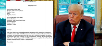 Her er brevet de nektet Trump å få se Her er brevet de nektet Trump å få se